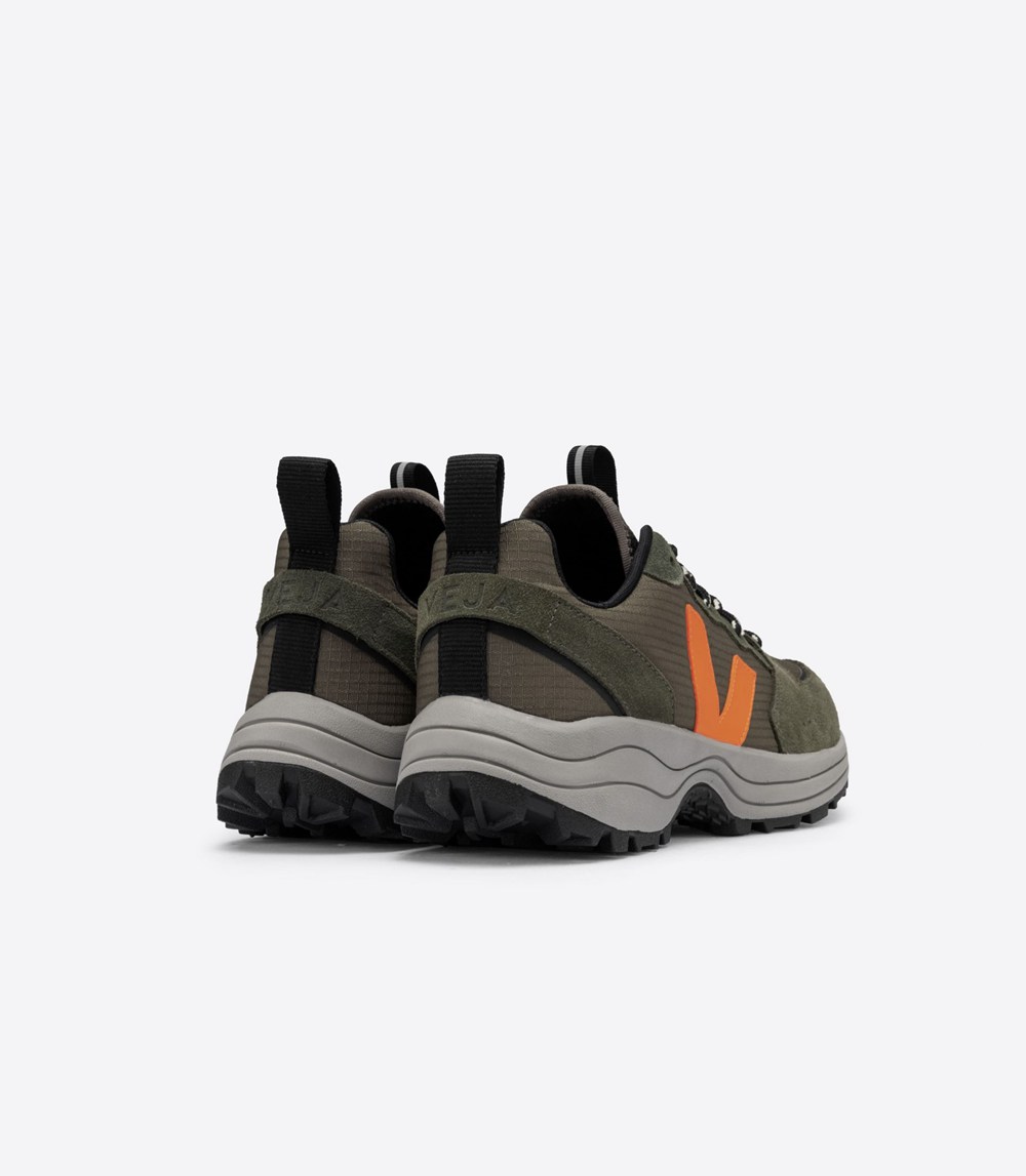 Veja Sneakers Womens - Venturi Ripstop - Olive/Orange - 0132RNUAE